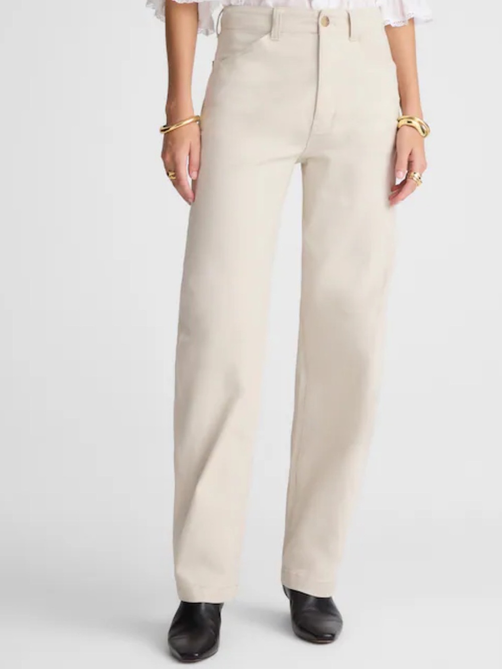 MADEWELL The‎ Balloon Pant Exaggerated Barrel Form Grey Comfort Stretch Size 32